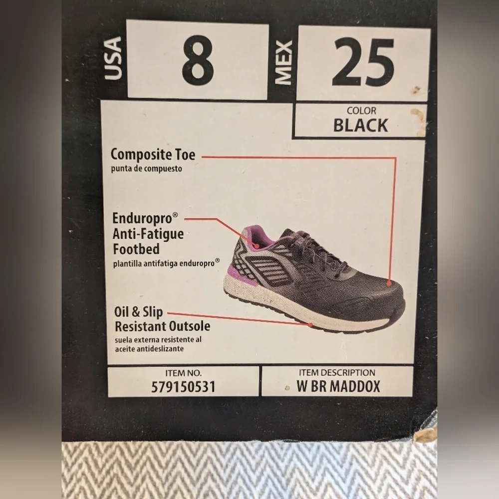 Brahma Women's Black and Purple Athletic Shoes